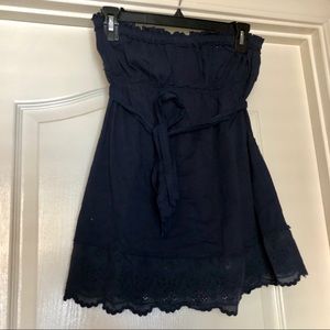 Cute Heritage 1981 strapless butterfly eyelet top